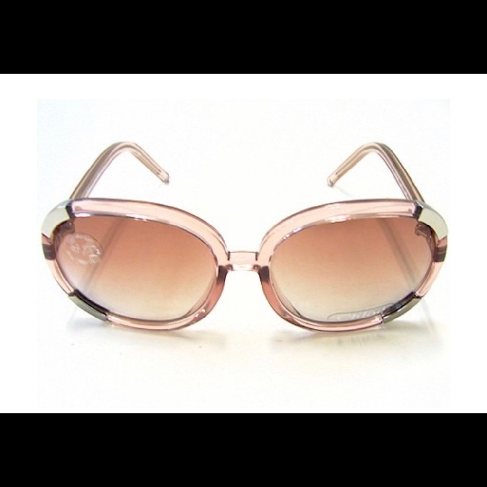 Chloe Myrte Pink Transparent Sunglasses